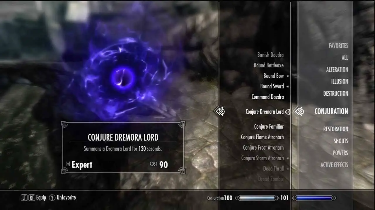 conjure dremora lord not working