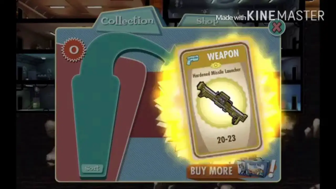 fallout shelter best crafted weapon
