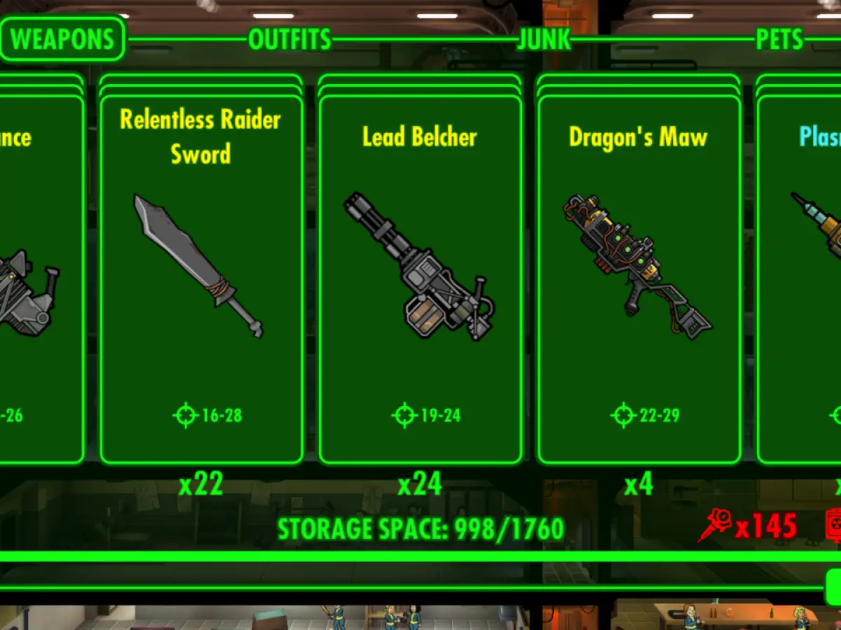 fallout shelter weapon special