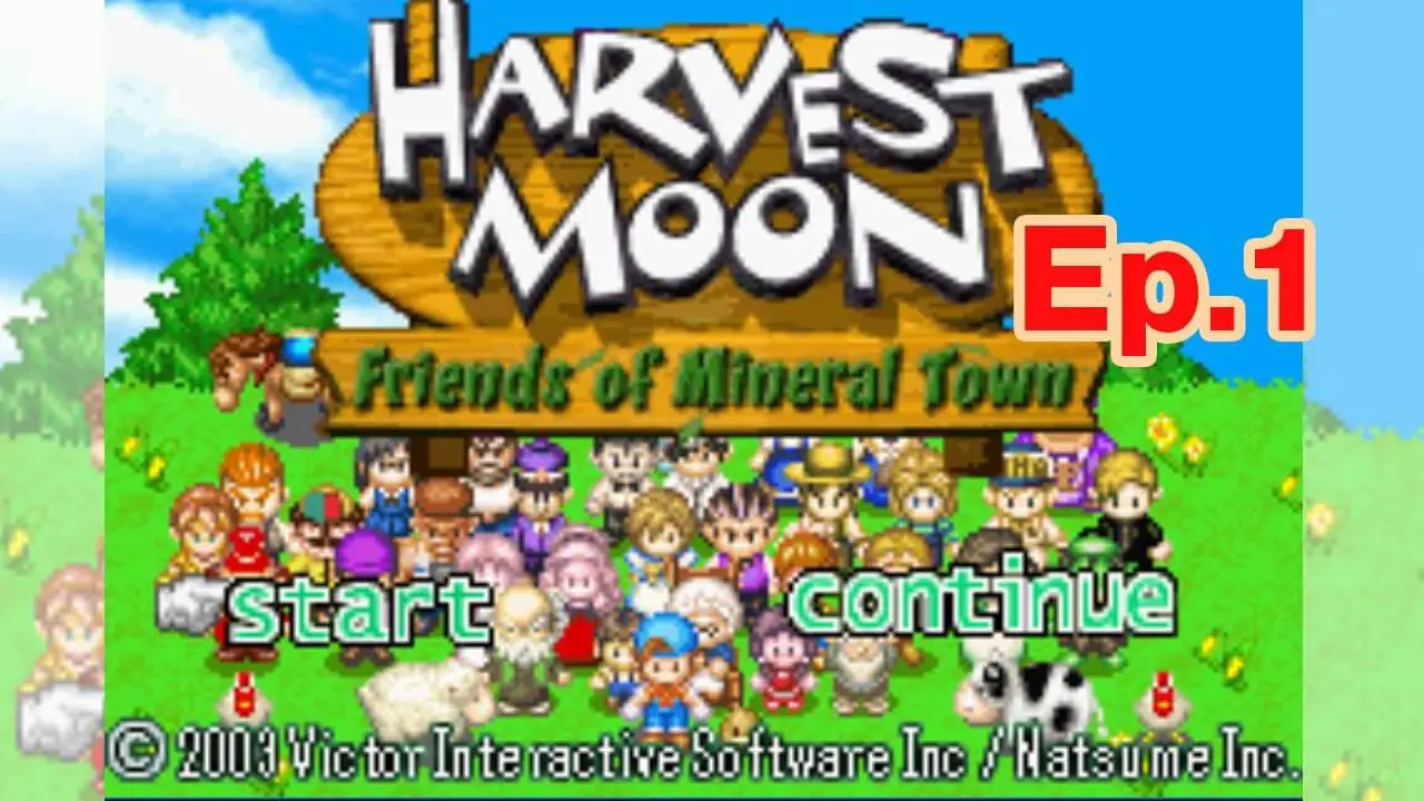 harvest moon friends of mineral town sprites